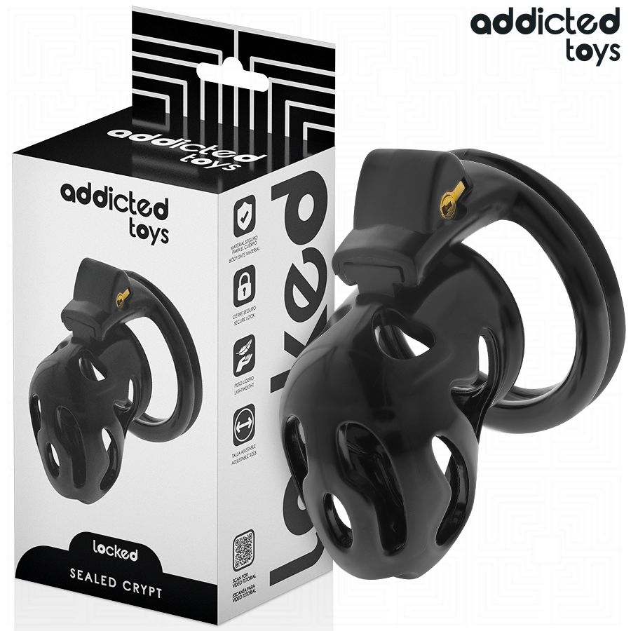ADDICTED TOYS LOCKED - COM CÚPULA CRIPTOGRAFADA BLOQUEADA E SELADA 8 CM