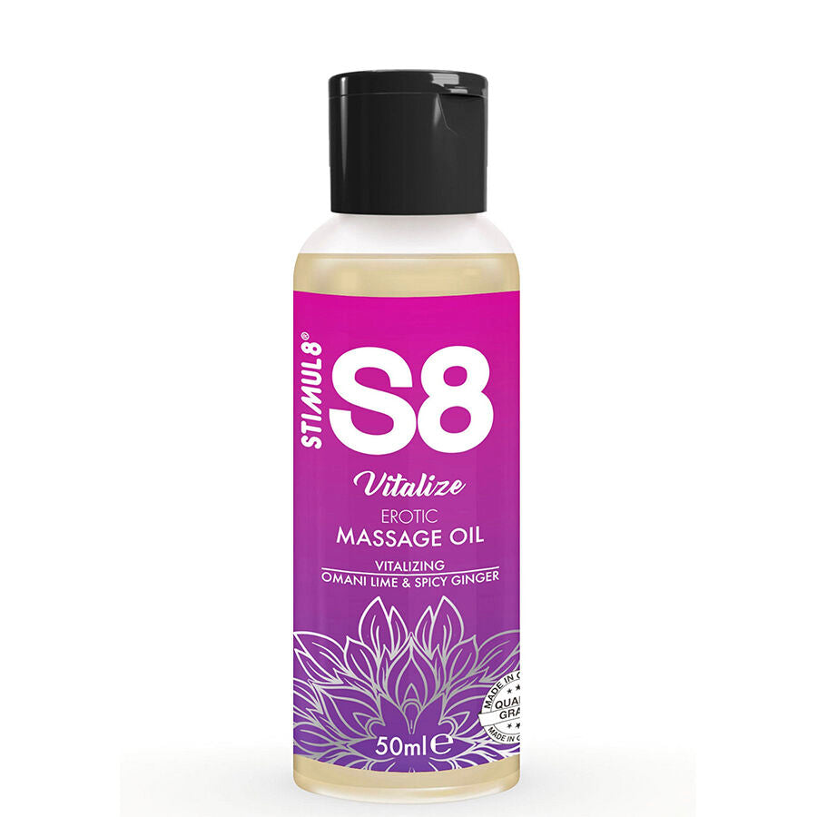 STIMUL8 - S8 VITALIZE ÓLEO DE MASSAGEM ERÓTICA LIMA 50 ML