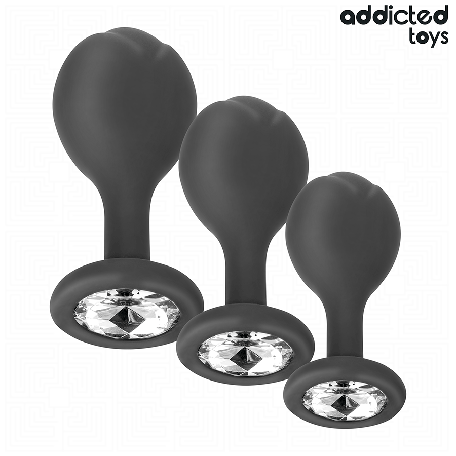 ADDICTED TOYS - LOTE DE 3 PLUGS ANAIS COM ESFERAS