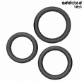 ADDICTED TOYS - LOTE DE ANÉIS PLANOS DE SILICONE