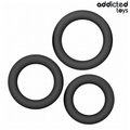 ADDICTED TOYS - LOTE DE ANÉIS EM SILICONE MODELO 1