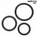 ADDICTED TOYS - LOTE DE ANÉIS DE SILICONE MODELO 2