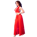 CHILIROSE - CR 4857 CONJUNTO DE TOP E CALÇAS VERMELHO TAMANHO XL