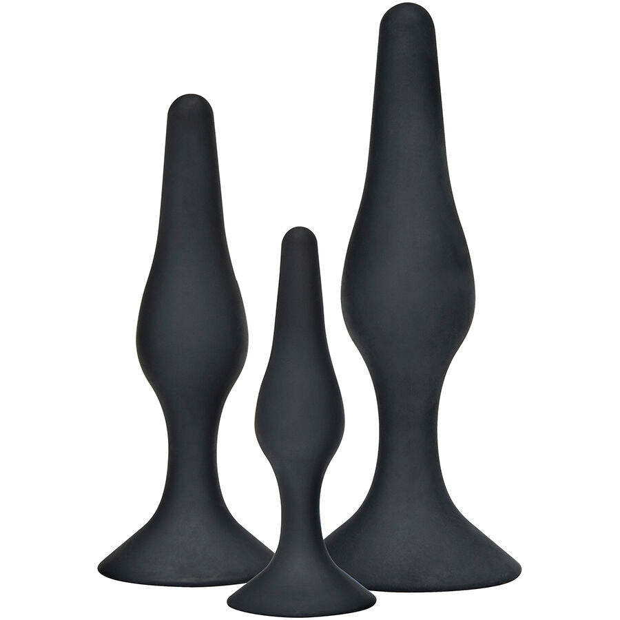 TOYJOY - Plug anal CURVY COMPANIONS 3 peças Preto