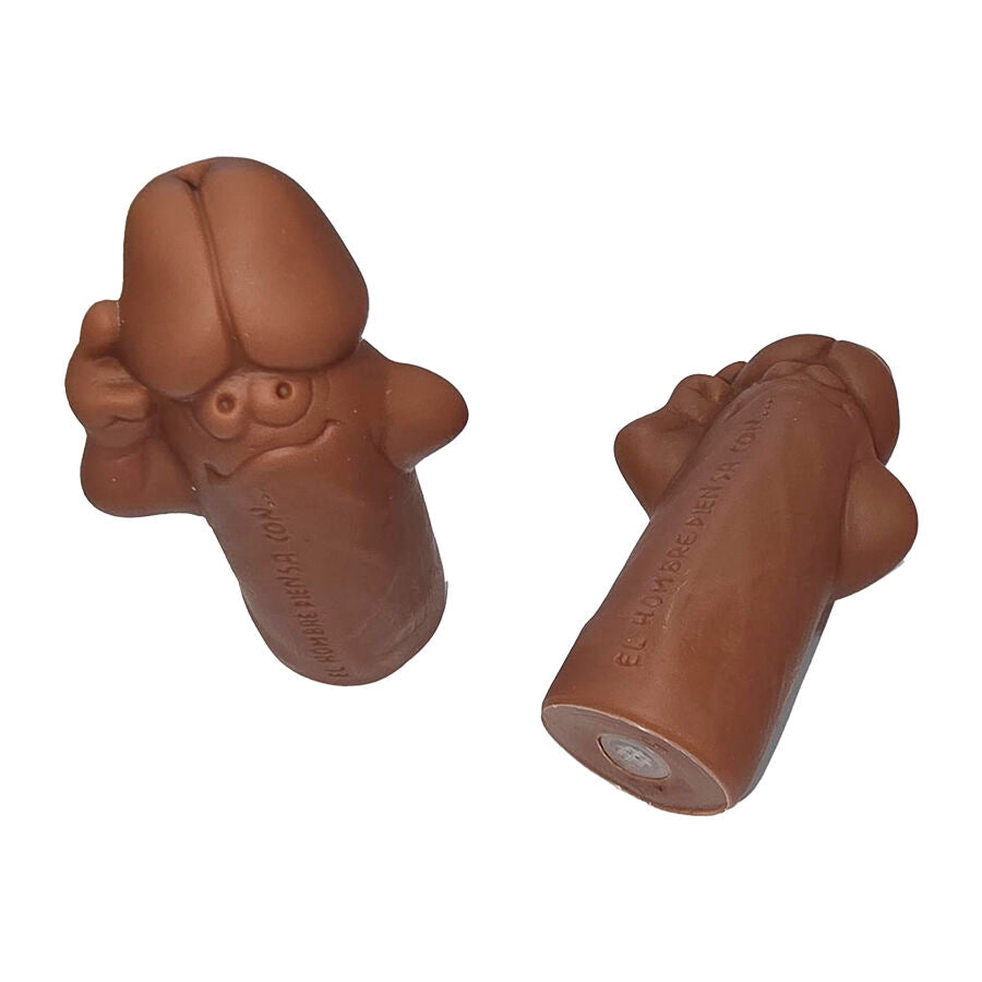DIABLO PICANTE - APITO EM FORMA DE PÉNIS DE COR CASTANHA