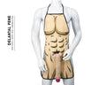 DIABLO PICANTE - AVENTAL COM PÉNIS 3D MUSCULOSO E ATREVIDO
