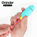 ONINDER CUTE - OVO VIBRATÓRIO LOVE PLEASURE - PEDRAS ROTATIVAS DE SILICONE - APLICAÇÃO MUNDIAL GRATUITA