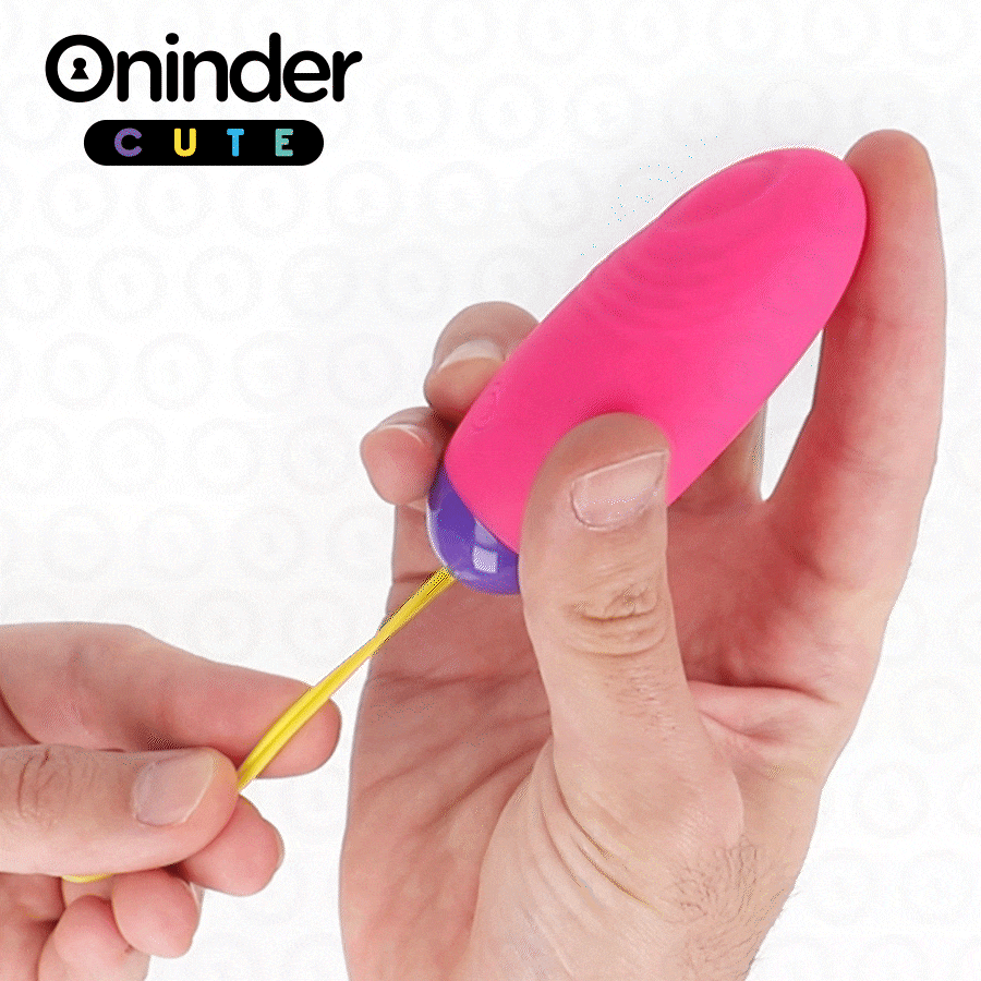 ONINDER CUTE - OVO DE SILICONE COM VIBRAÇÃO E PANCADAS - APLICAÇÃO GLOBAL GRATUITA