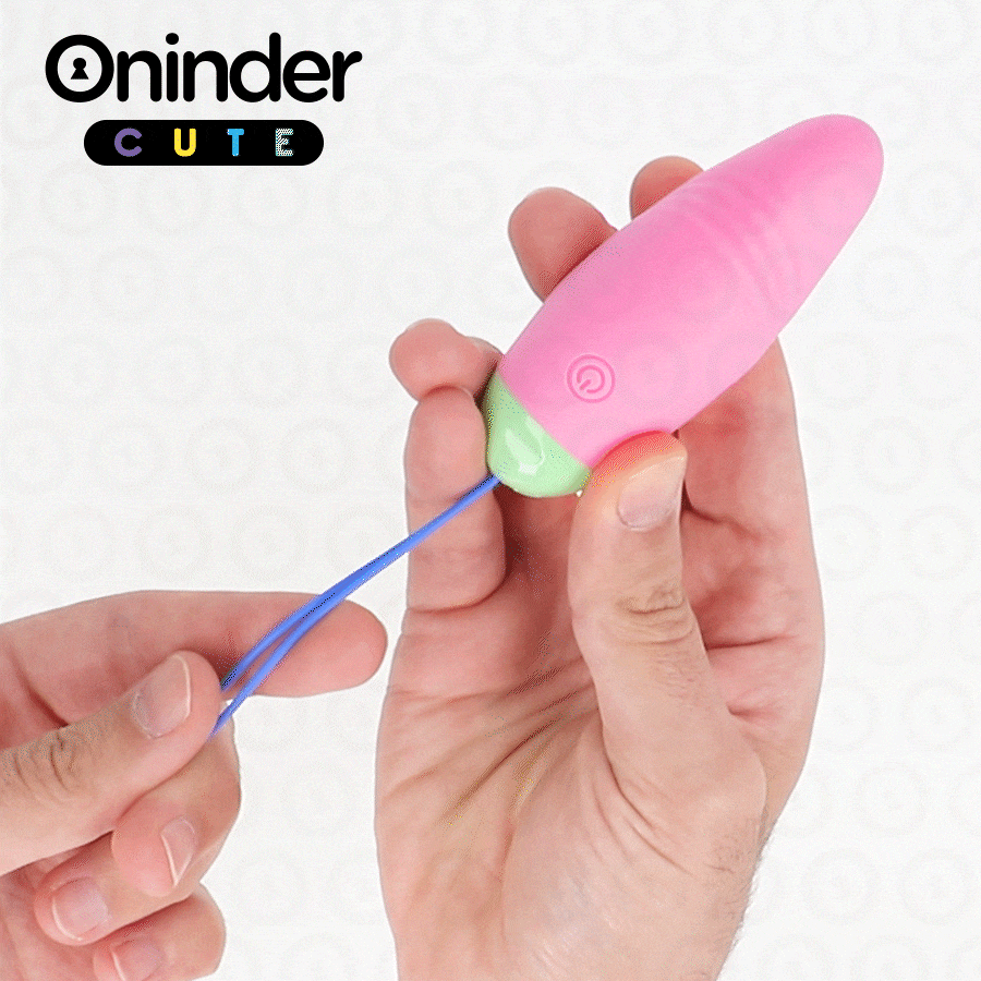 ONINDER CUTE - OVO VIBRATÓRIO E ROTATIVO A 360° EM SILICONE - APLICAÇÃO MUNDIAL GRATUITA