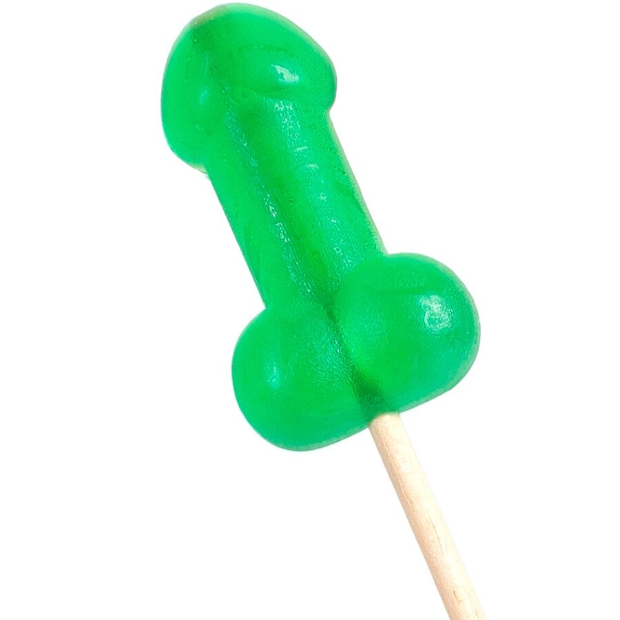 SECRETPLAY - CHUPA-CHUPA PÉNIS DE REBUÇADO DE MENTA COM EFEITO REFRESCANTE