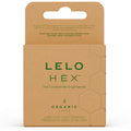 LELO - HEX CAIXA DE PRESERVATIVOS ORGÂNICOS 3 UNIDADES