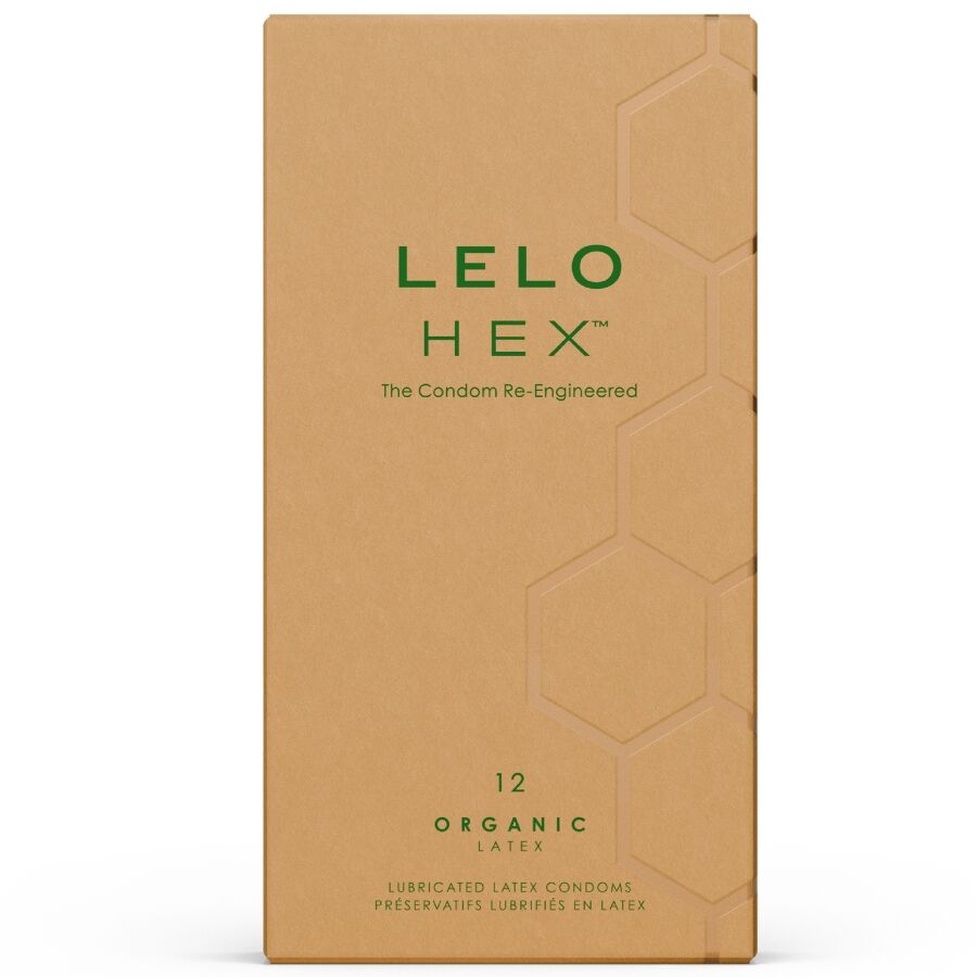 LELO - HEX CAIXA DE PRESERVATIVOS BIOLÓGICOS 12 UNIDADES