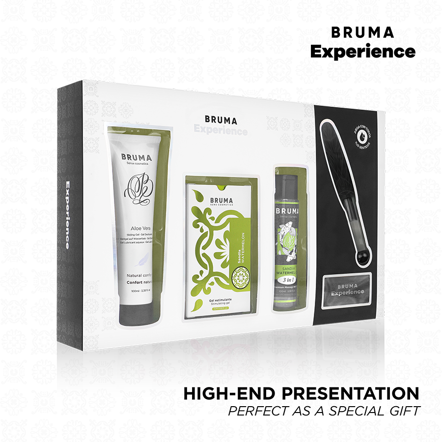 BRUMA XPERIENCE - KIT TENTAÇÃO MELANCIA DOCE COM AMPLIFICADOR DE ORGASMO
