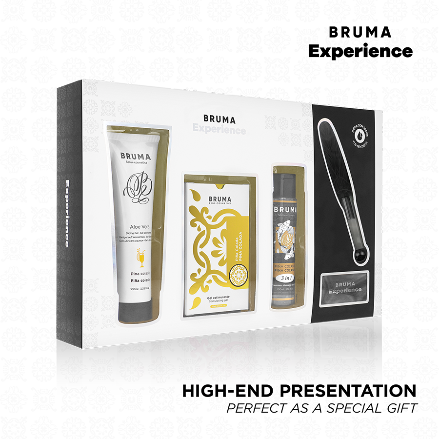 BRUMA XPERIENCE - PACK TENTAÇÃO PINA COLADA DOCE COM AMPLIFICADOR DE ORGASMO