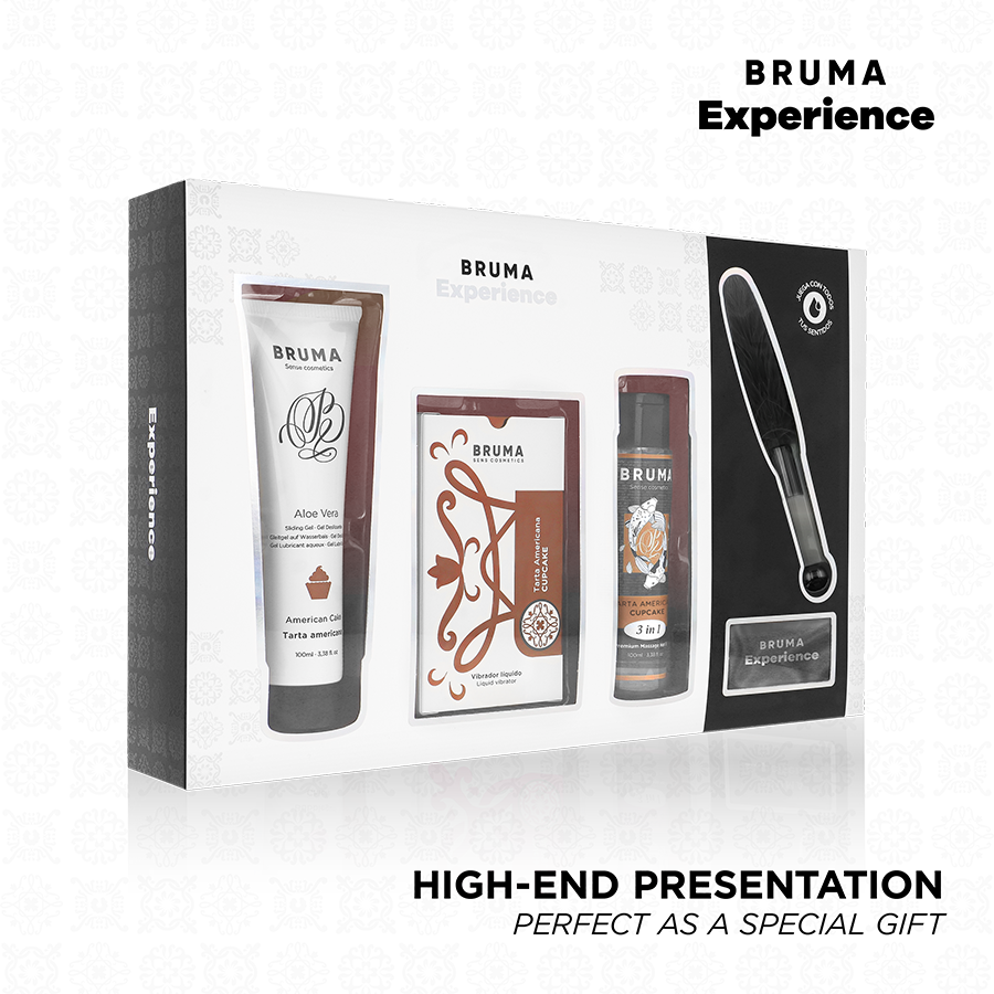 BRUMA XPERIENCE - KIT TENTAÇÃO DOCE BOLO AMERICANO VIBRO-ORGÁSMICO