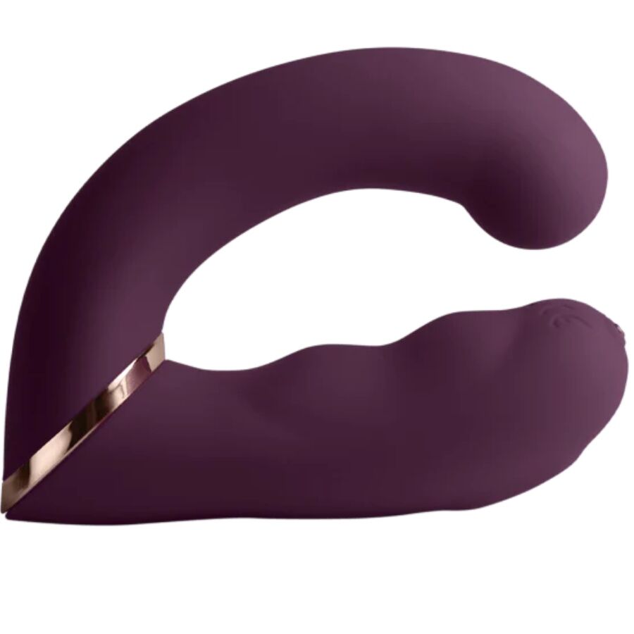 ROCKS-OFF - GEMINI VIBRADOR DUPLO ESTIMULADOR DE CLITÓRIS PONTO G ROXO