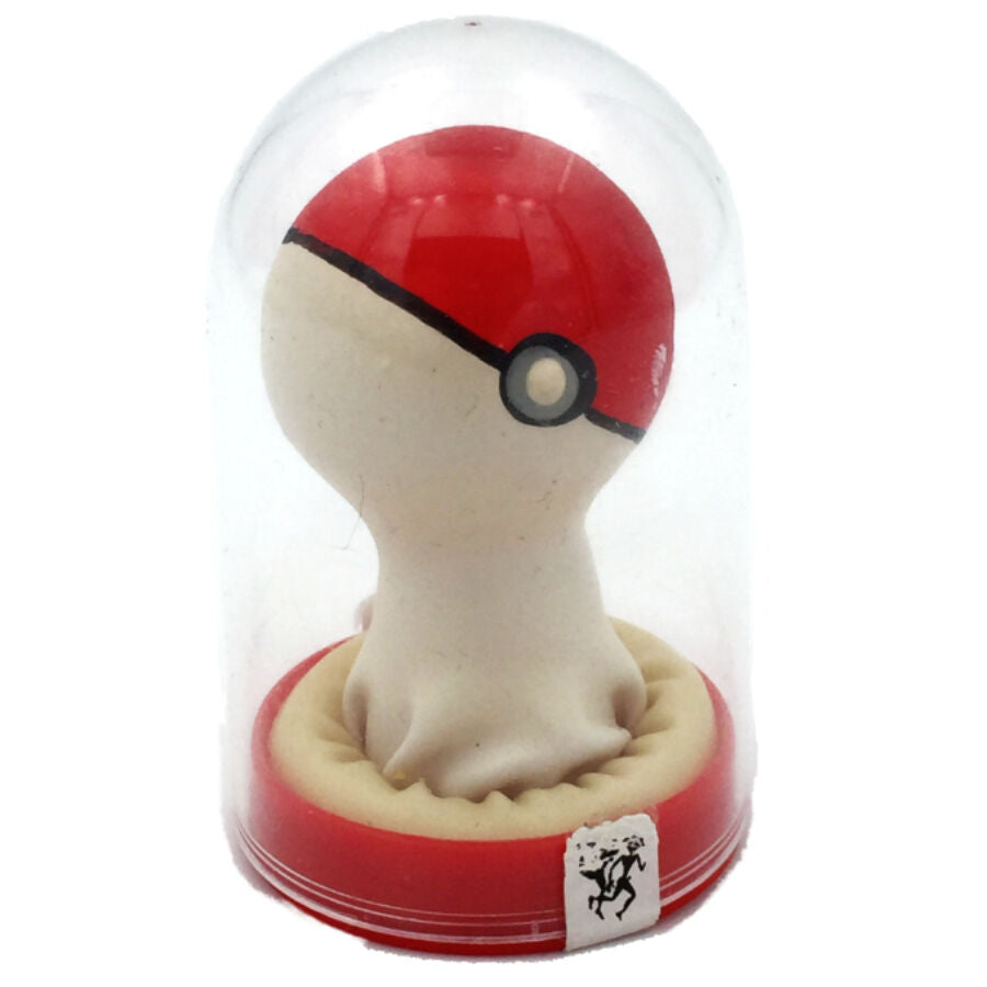 CONDOMERIE - PRÃ‰SERVATIFS FANTAISIE PEINTS Ã€ LA MAIN POKEBALL ROUGE-BLANC