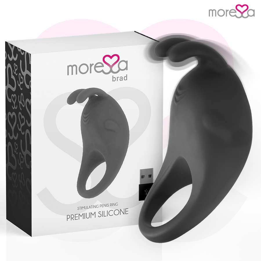 MORESSA - BRAD PREMIUM SILICONE RECARREGÁVEL PRETO
