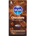 SKINS - EMBALAGEM DE 8 PRESERVATIVOS PREMIUM CHOCOLATE