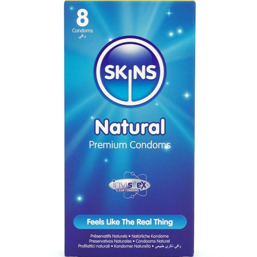 SKINS – PRESERVATIVOS NATURAIS PREMIUM PACK 8