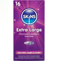 SKINS - EMBALAGEM DE 16 PRESERVATIVOS EXTRA LARGOS PREMIUM