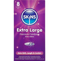 SKINS - EMBALAGEM DE 8 PRESERVATIVOS EXTRA LARGOS PREMIUM