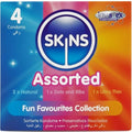SKINS - PACK DE 4 PRESERVATIVOS PREMIUM SORTIDOS