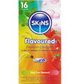 SKINS - EMBALAGEM DE 16 PRESERVATIVOS PREMIUM MULTISSABORES