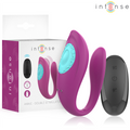 INTENSE - ANNIE VIBRADOR E ESTIMULADOR EM U ROXO COM CONTROLO REMOTO