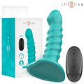 INTENSE - BUFFY VIBRADOR TAMANHO S DESIGN ESPIRAL 10 VIBRAÇÕES COMANDO AZUL