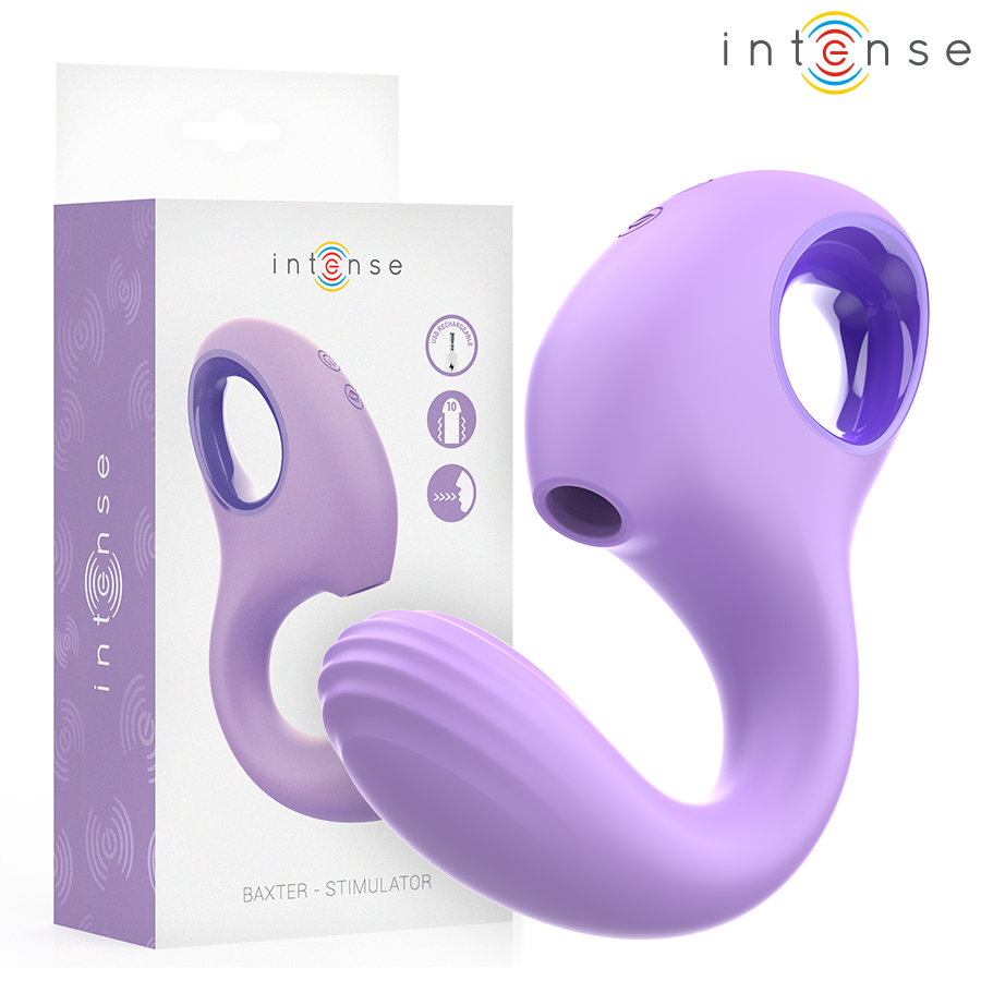 INTENSE - VIBRADOR E ESTIMULADOR ROXO BAXTER