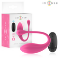 INTENSE - JANICE O VIBRADOR DE DUPLA ESTIMULAÇÃO 10 VIBRAÇÕES ROSA CONTROLO REMOTO