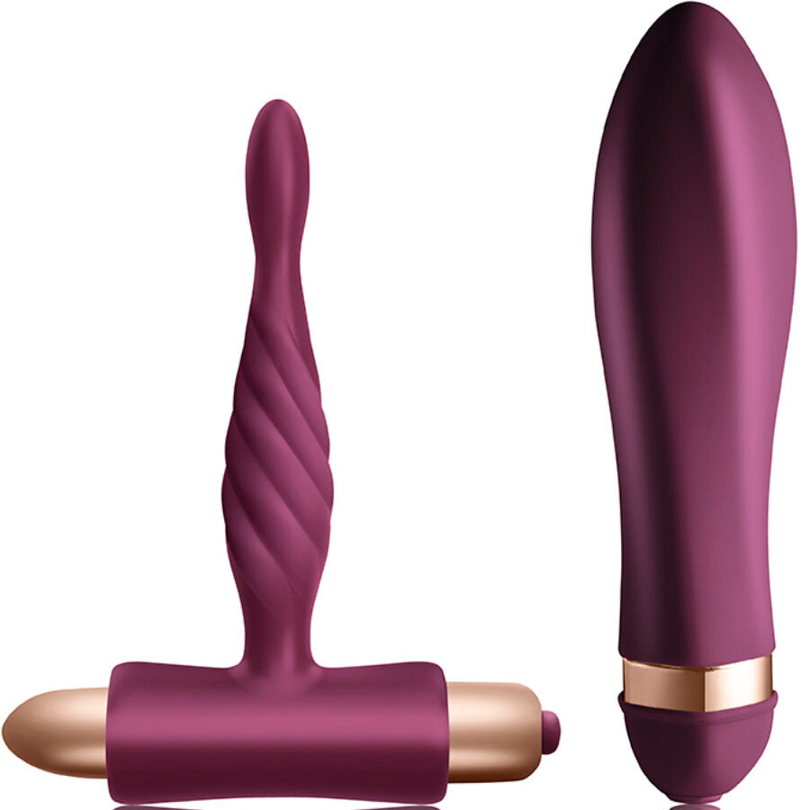 CLIMAXIMUM - CONJUNTO DE VIBRADOR TWISTED E PLUG ANAL INICIANTE