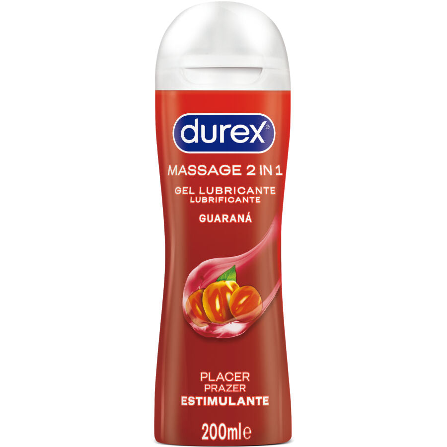 DUREX - GEL LUBRIFICANTE DE MASSAGEM ESTIMULANTE COM GUARANÁ 200 ML