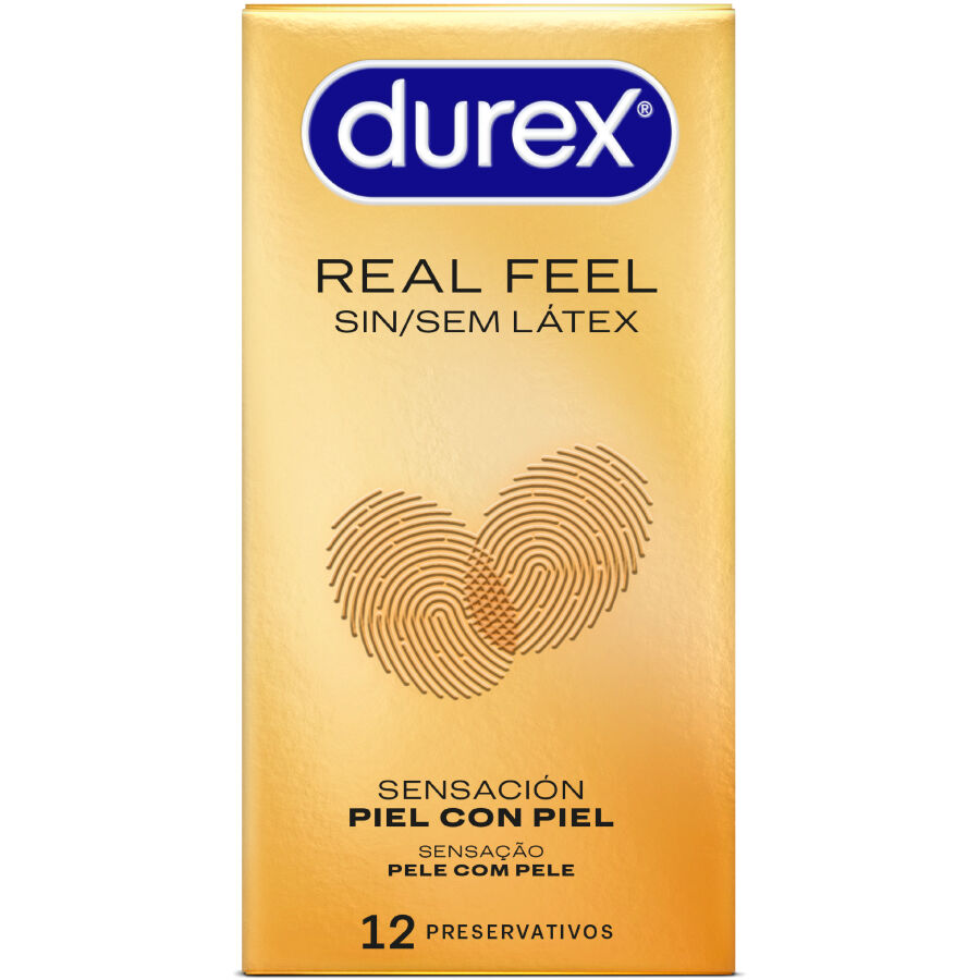 DUREX - PRESERVATIVOS REAL FEEL SEM LÁTEX 12 UNIDADES