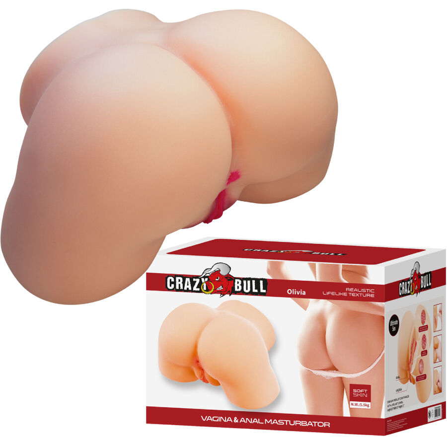 CRAZY BULL - OLIVIA NÁDEGAS FEMININAS REALISTAS VAGINA E ÂNUS 5,5 KG