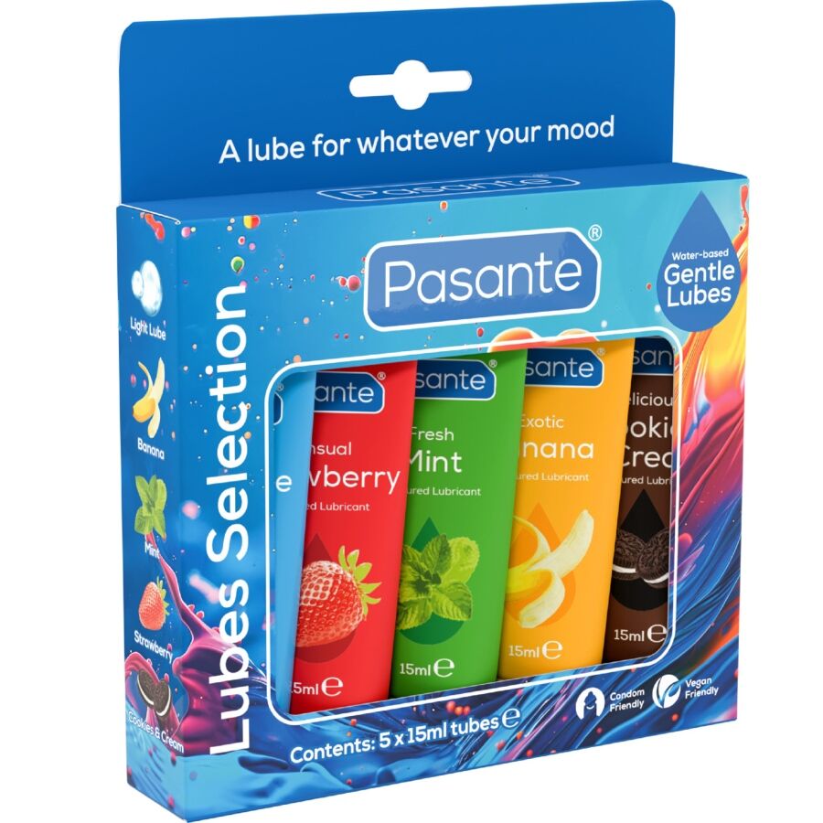 ESTAGIÁRIO - PACK LUBRIFICANTES SABORES SORTIDOS 5 UNIDADES X 15 ML