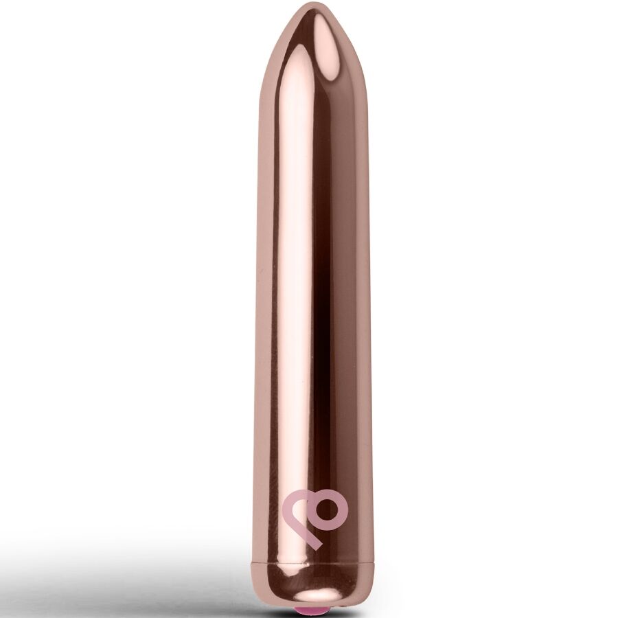 ROCKS-OFF - VIBRADOR ESFÉRICO RECARREGÁVEL DOURADO ROSA
