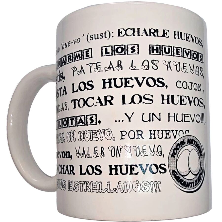 DIABLO PICANTE - CANECA BRANCA COM BOLAS SINÓNIMOS 370 ML