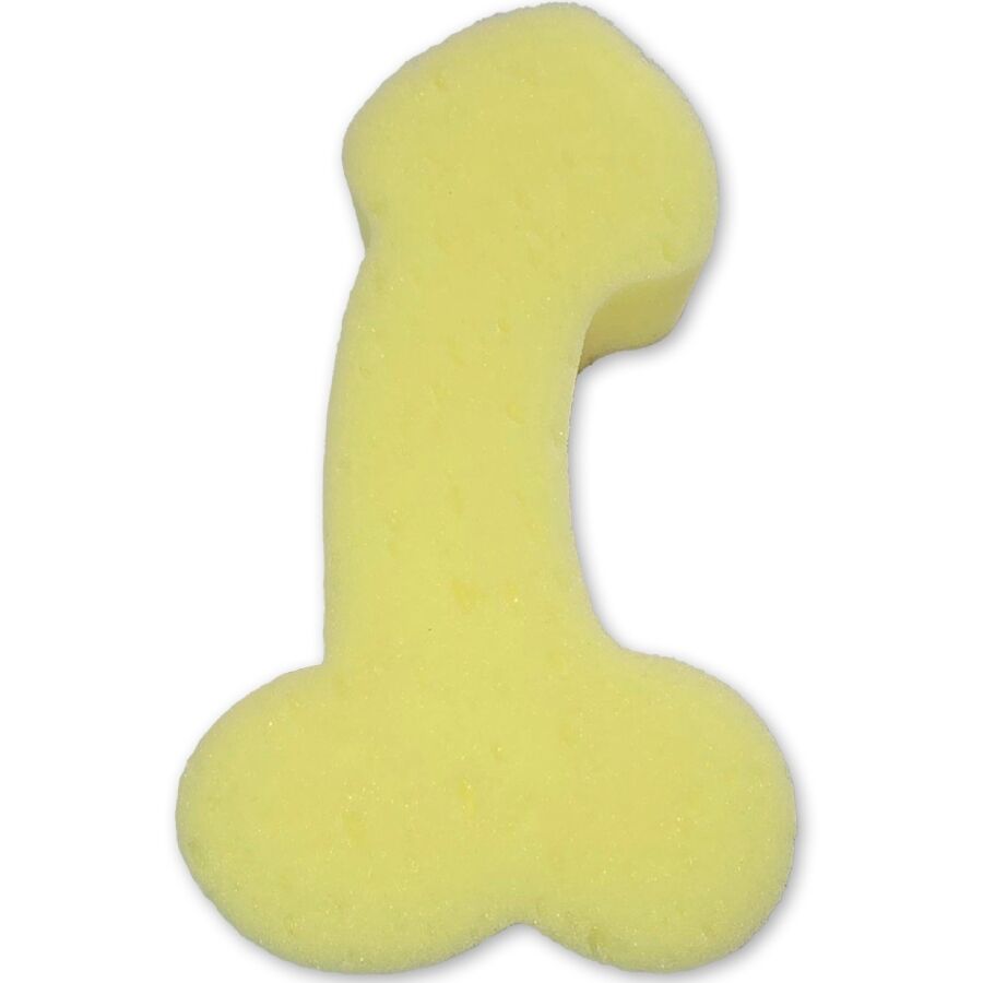 DIABLO PICANTE - ESPONJA AMARELA EM FORMA DE PÉNIS