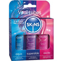 KIT DE LUBRIFICANTES VITAIS PARA A PELE - AQUA, SUPERSLIDE E EXCITE (3 x 12 ml)