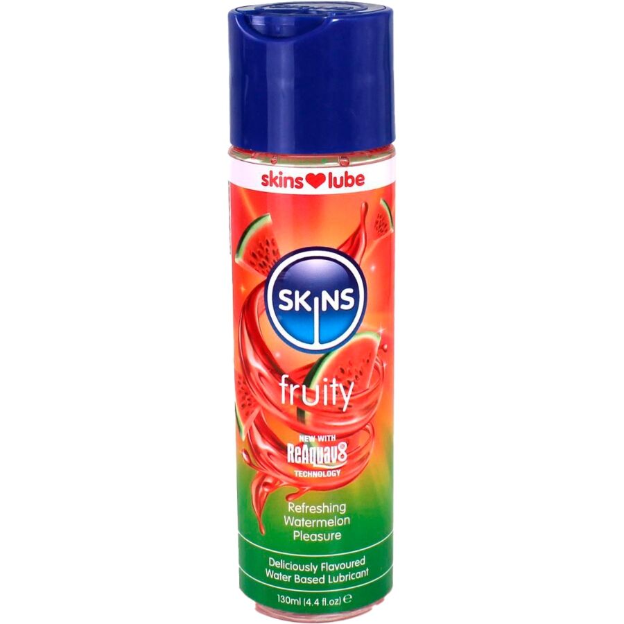 SKINS - LUBRIFICANTE FRUTADO À BASE DE ÁGUA PASTEME 130 ML