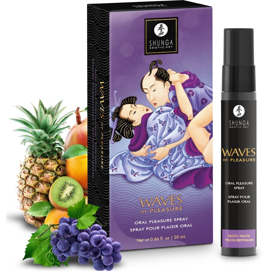 SHUNGA - WAVES PRAZER SPRAY ORAL SEDUTOR FRUTOS EXÓTICOS 20 ML