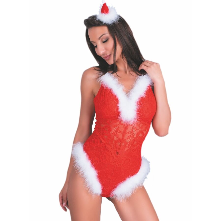 LIVCO CORSETTI FASHION - BODY DE NOËL PÈRE NOËL COQUIN LC 90706 S/M