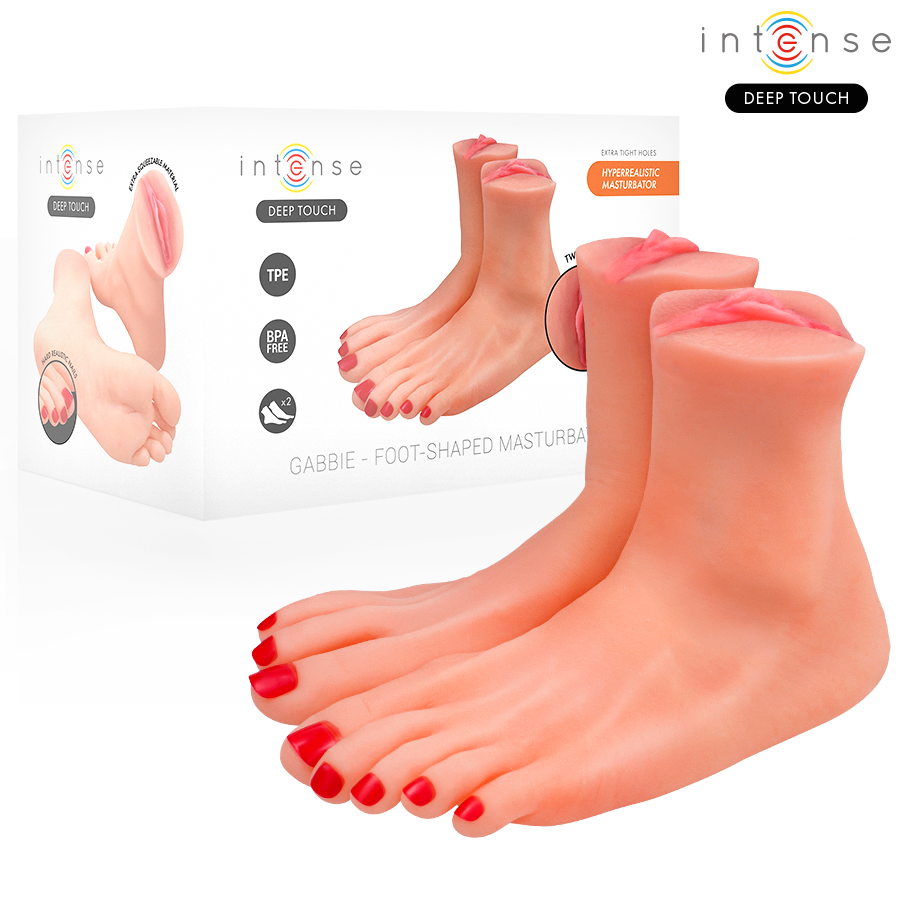 INTENSE DEEP TOUCH - GABBIE MASTURBADOR EM DOIS PEDAÇOS EM FORMA DE PÉ