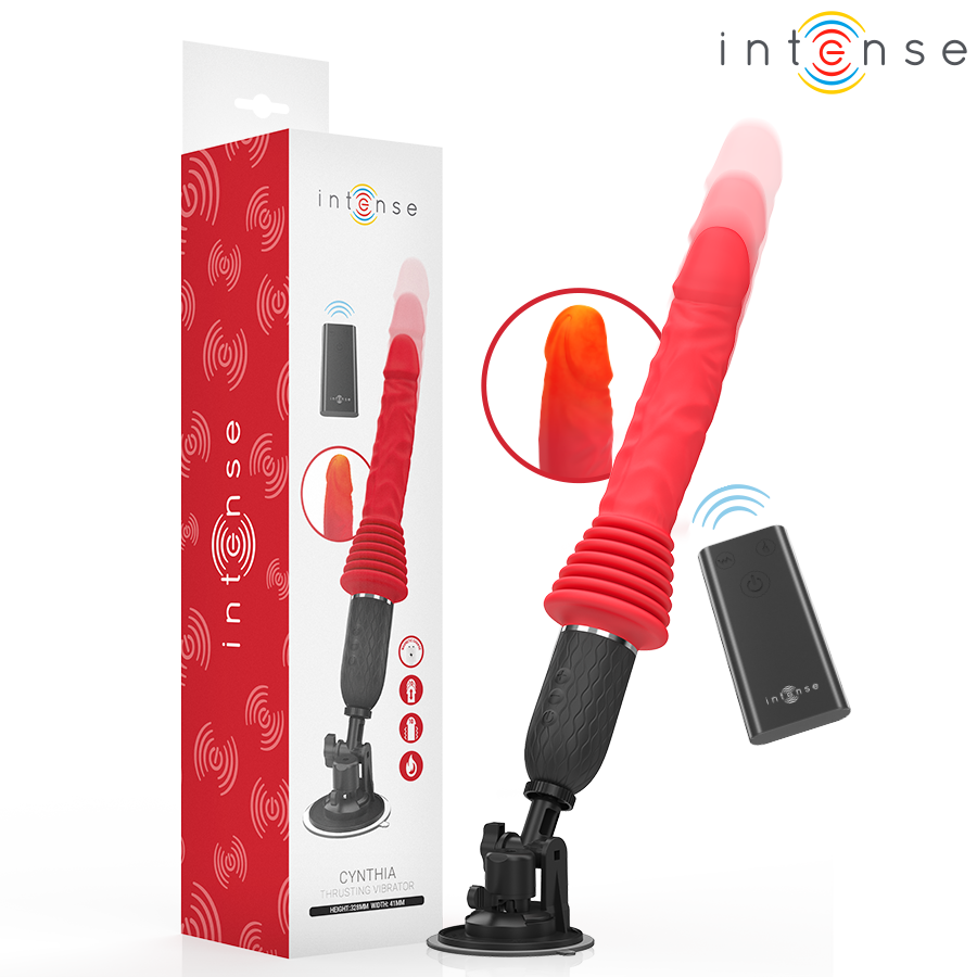 INTENSO - VIBRADOR DE IMPULSO TELECOMANDADO CYNTHIA COM AQUECIMENTO