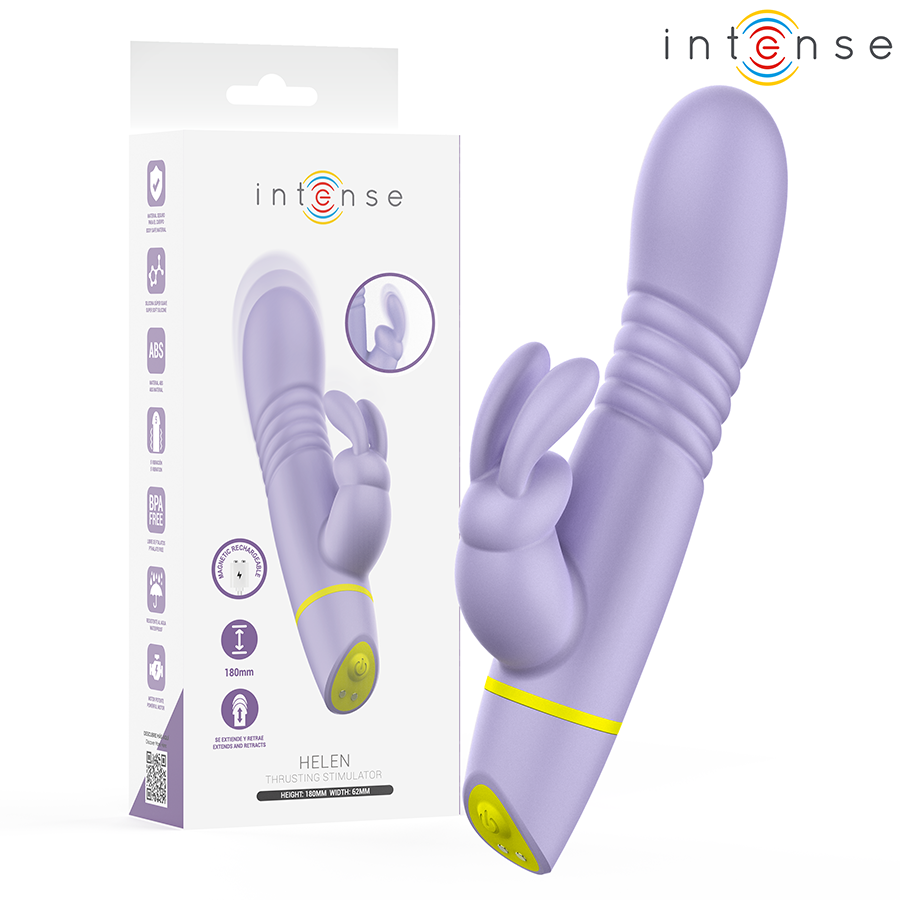 INTENSO - ESTIMULADOR E VIBRADOR COM EMPURRÃO HELEN RABBIT