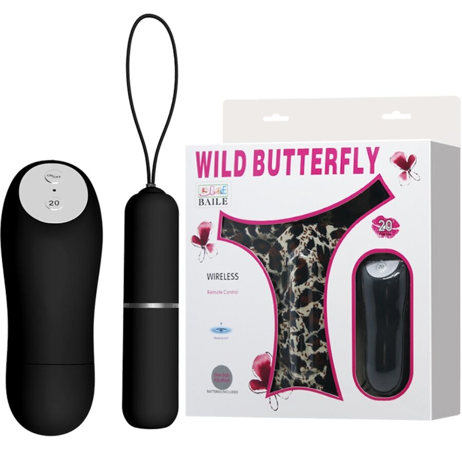 BAILE - STRING COM VIBRADOR E CONTROLO REMOTO PRETO