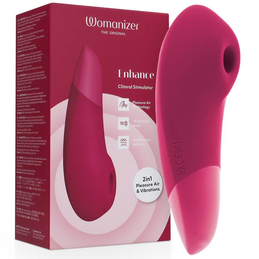 WOMANIZER - ESTIMULADOR CLITORIANO ROSA VIBRANTE APERFEIÇOADO