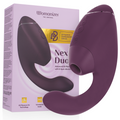 WOMANIZER - DUO NEXT ESTIMULADOR CLITORIANO E DE PONTO G DUPLO ROXO ESCURO